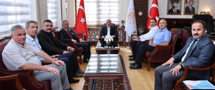 İLÇEMİZ HEYETİ İLE SN.VALİ MEHMET ALİ KUMBUZOĞLU’NA ZİYARET