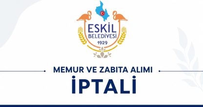 MEMUR VE ZABITA MEMURU ALIM İLANININ İPTALİNE İLİŞKİN DUYURU